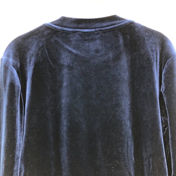 Next Apparel Royal Blue Long Sleeve Velvet Sweatshirt A La Belle Etoile size M - Picture 11 of 15